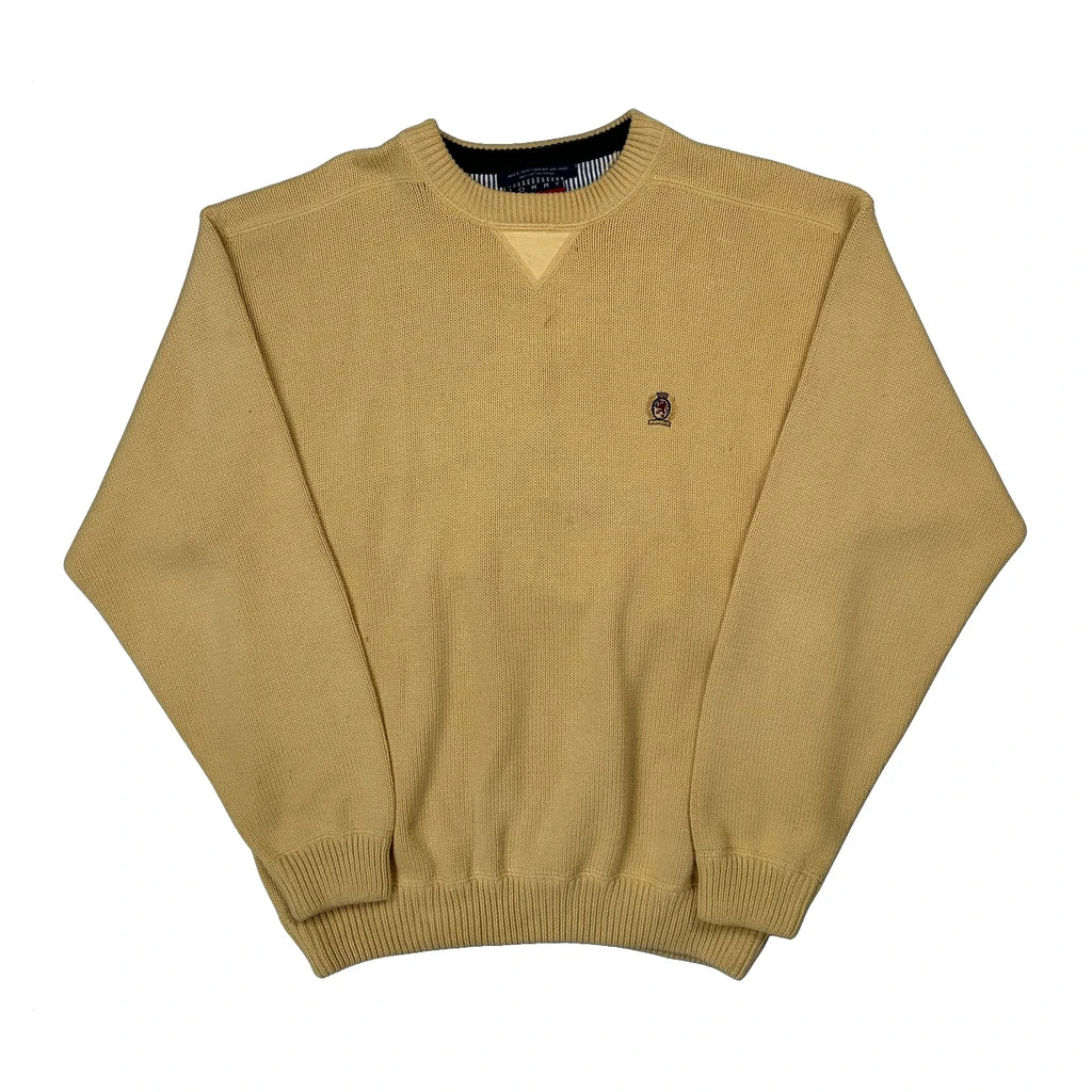Tommy Hilfiger Jumper - Large Yellow Cotton