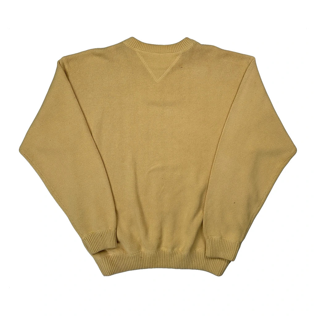 Tommy Hilfiger Jumper - Large Yellow Cotton - Image 2