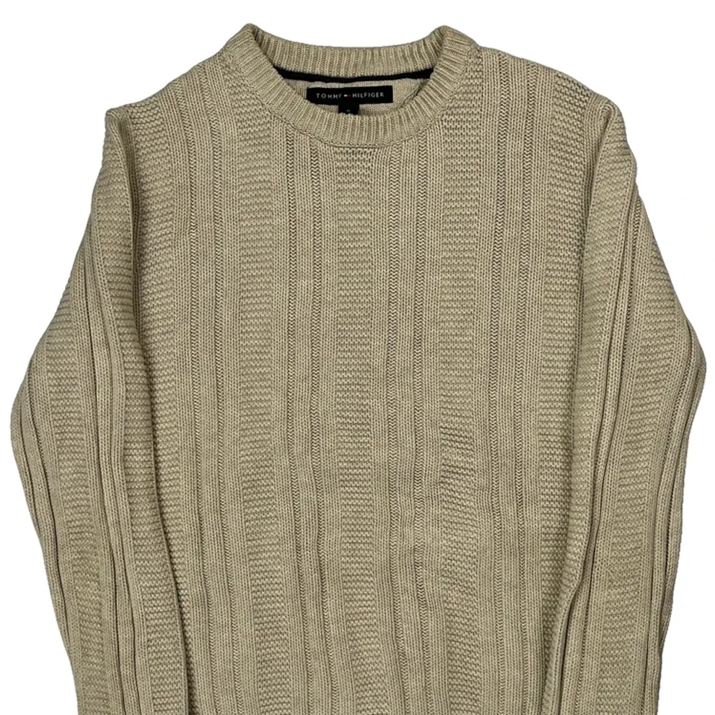 Tommy Hilfiger Jumper - Medium Beige Cotton - Image 4