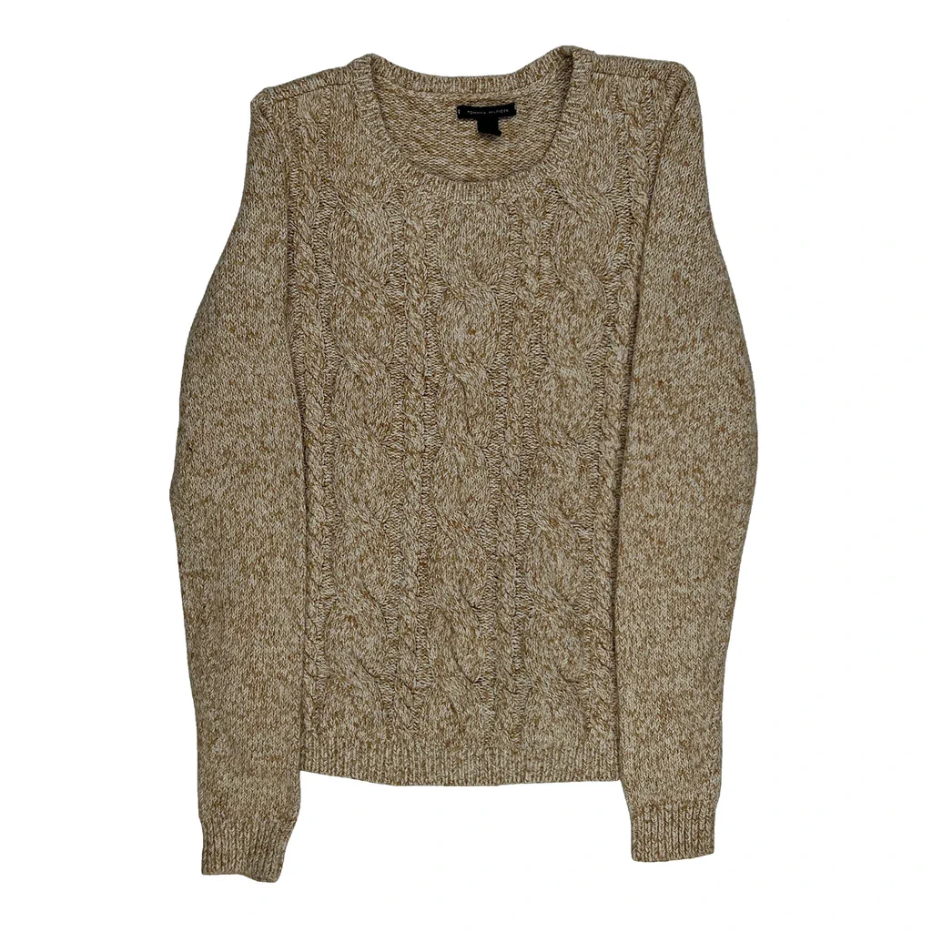 Tommy Hilfiger Jumper - Medium Beige Cotton Blend
