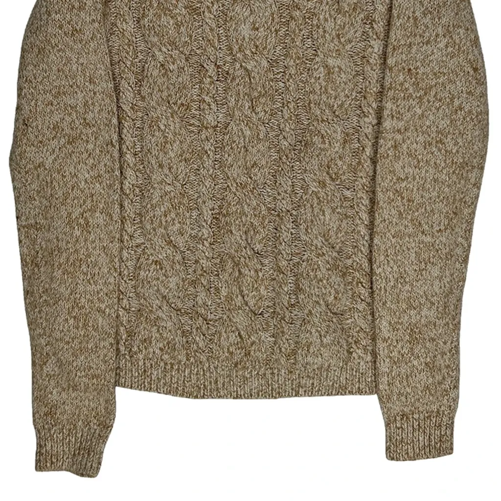 Tommy Hilfiger Jumper - Medium Beige Cotton Blend - Image 4
