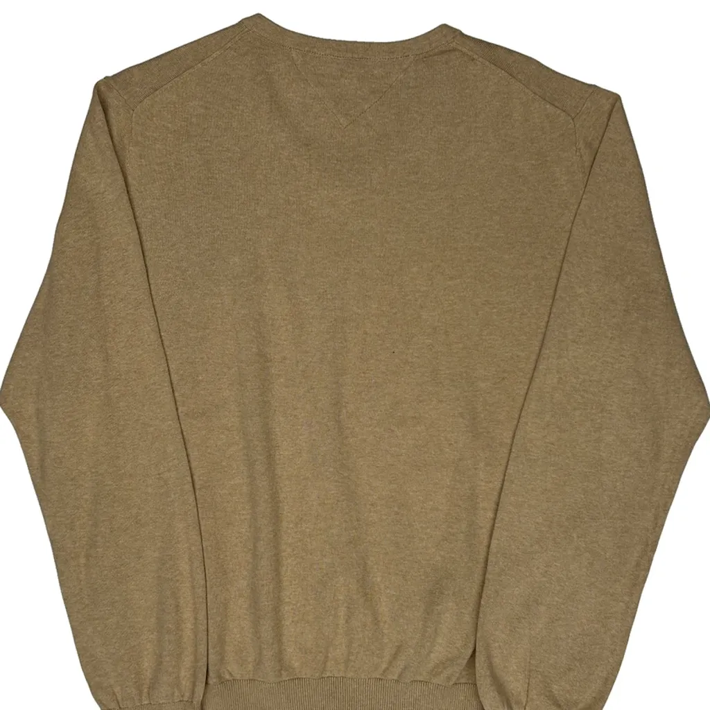 Tommy Hilfiger Jumper - XL Beige Cotton - Image 6