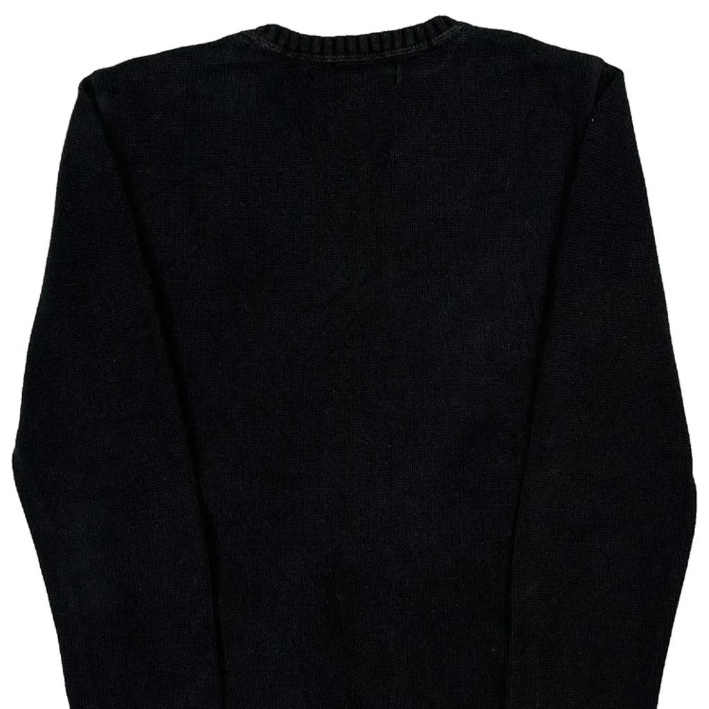 Tommy Hilfiger Argyle Jumper - Small Black Cotton - Image 6