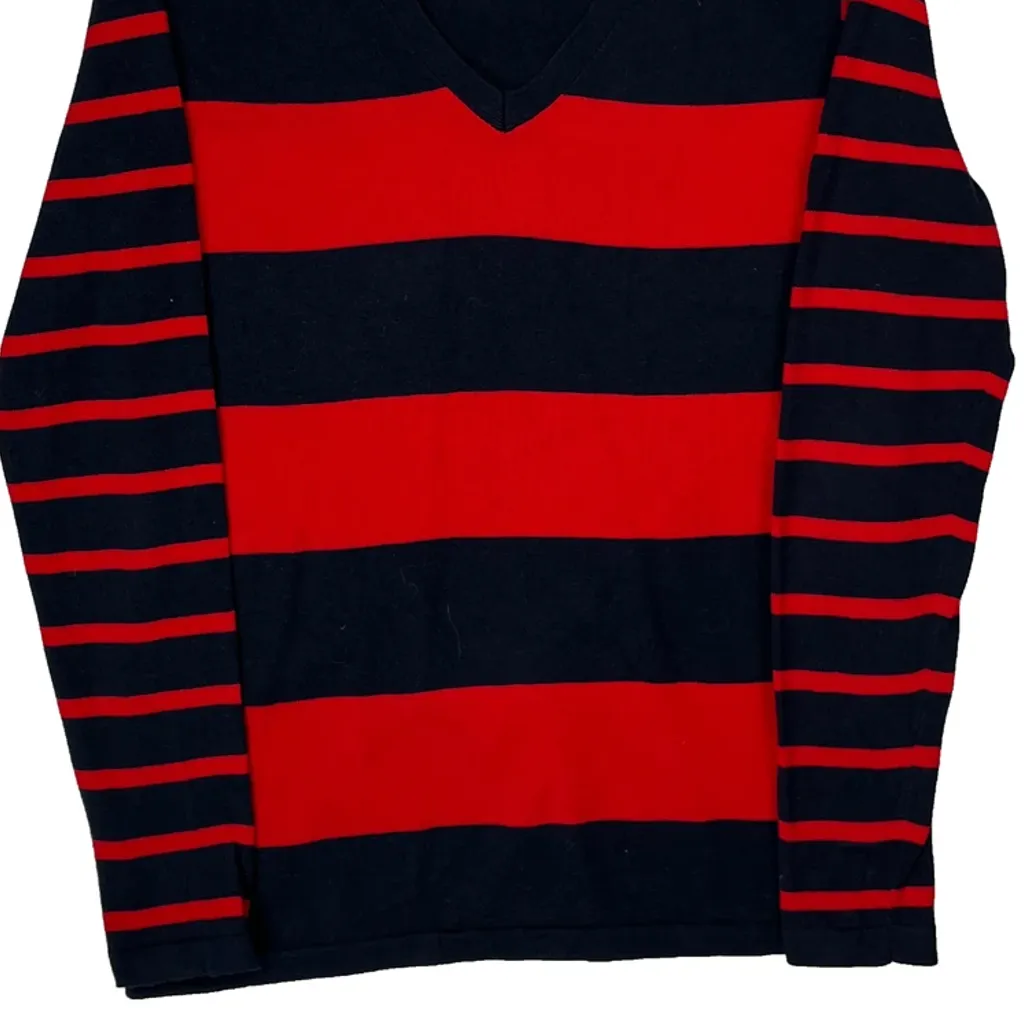 Tommy Hilfiger Striped Jumper - Small Black Cotton - Image 5