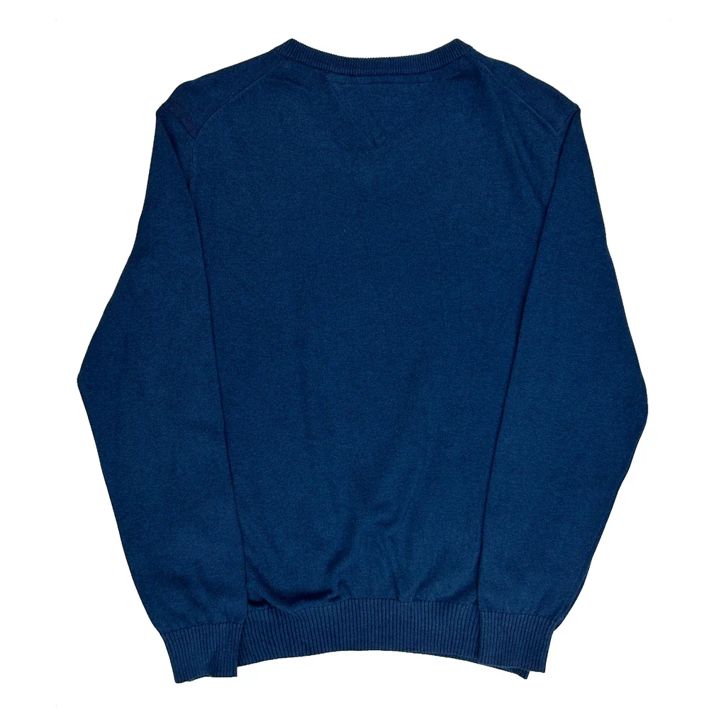 Tommy Hilfiger Jumper - Large Blue Cotton - Image 2