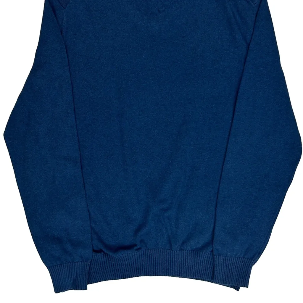 Tommy Hilfiger Jumper - Large Blue Cotton - Image 7