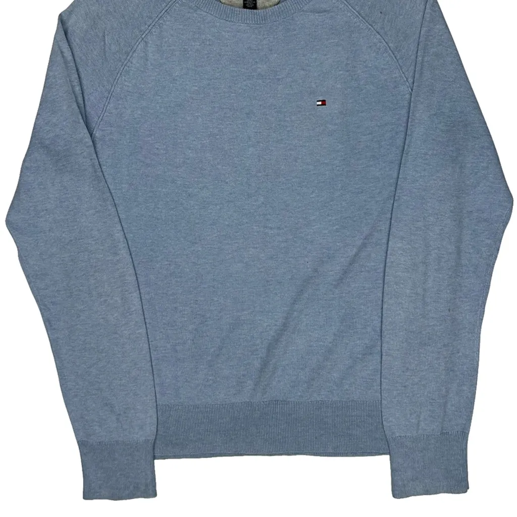 Tommy Hilfiger Jumper - Medium Blue Cotton - Image 4