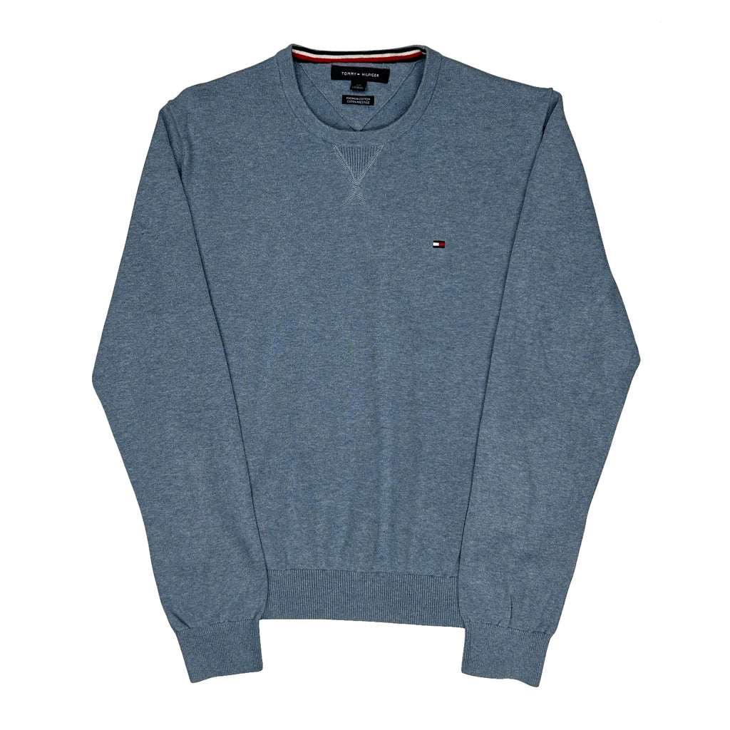 Tommy Hilfiger Jumper - Small Blue Cotton
