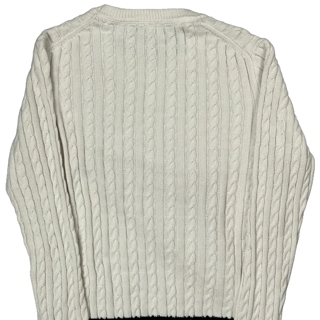 Tommy Hilfiger Jumper - Large Cream Cotton - Image 6