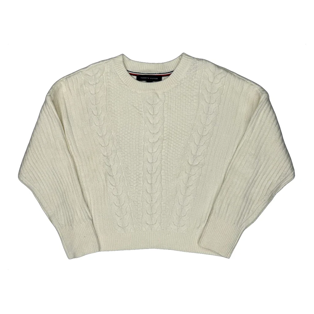 Tommy Hilfiger Jumper - Small Cream Cotton