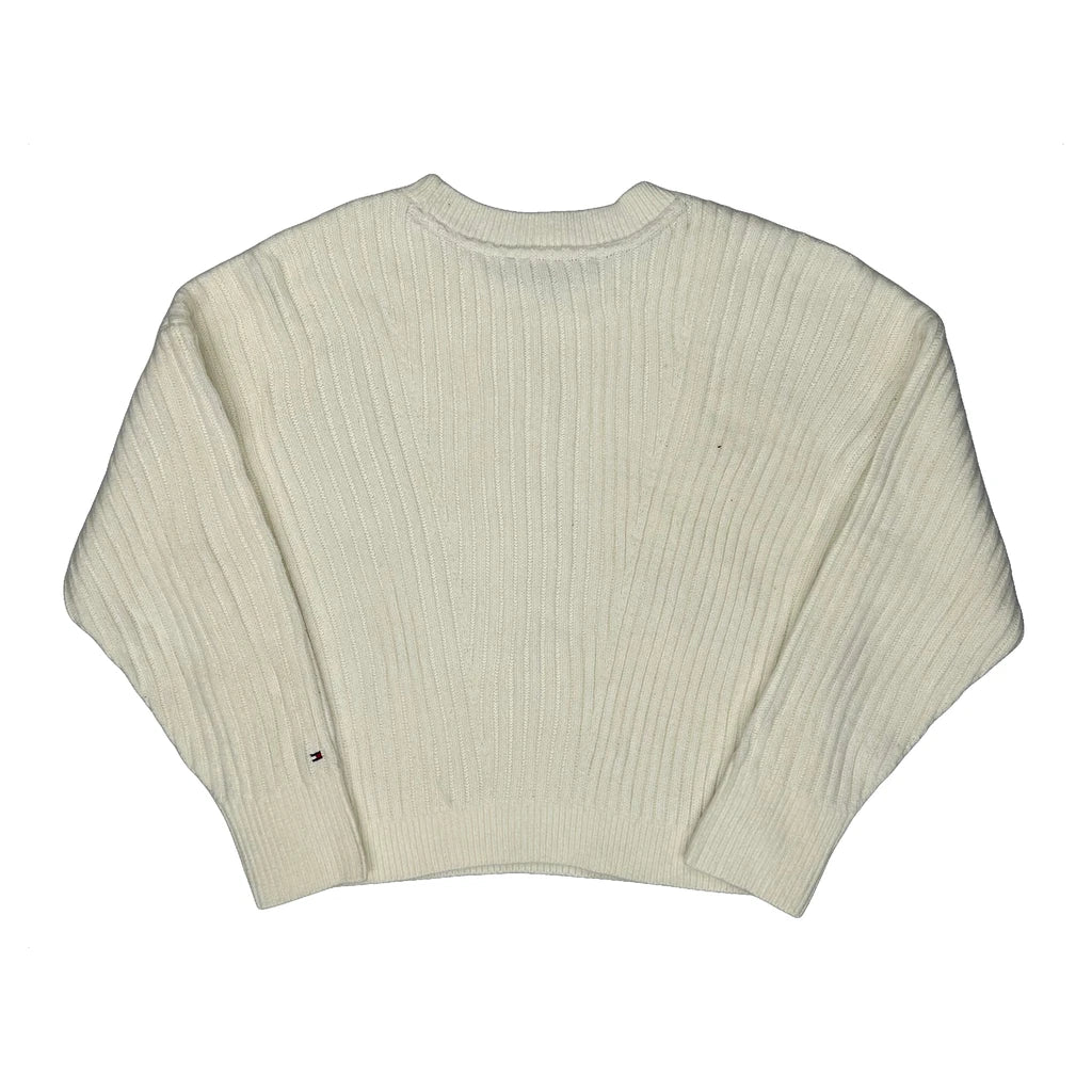 Tommy Hilfiger Jumper - Small Cream Cotton - Image 2
