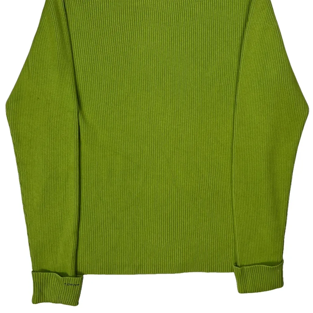 Tommy Hilfiger Jumper - Large Green Cotton - Image 6