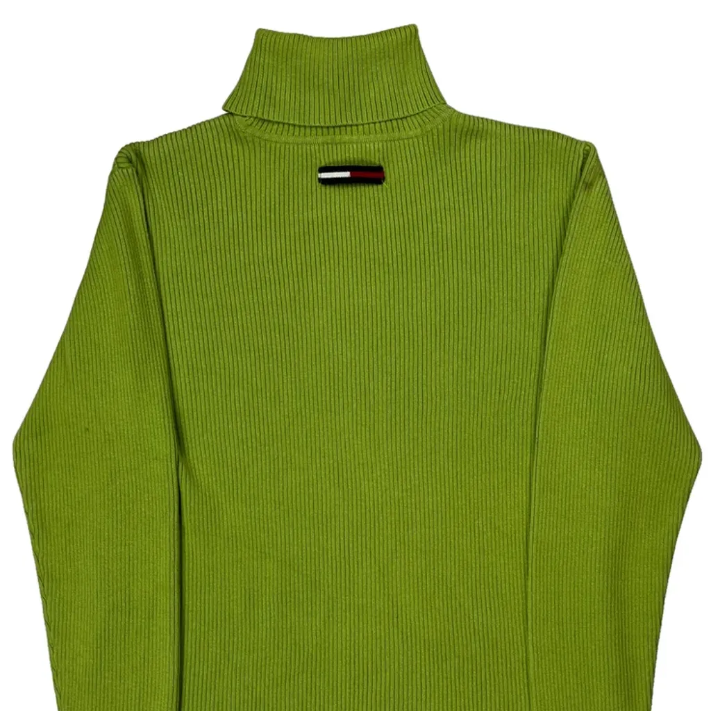 Tommy Hilfiger Jumper - Large Green Cotton - Image 7