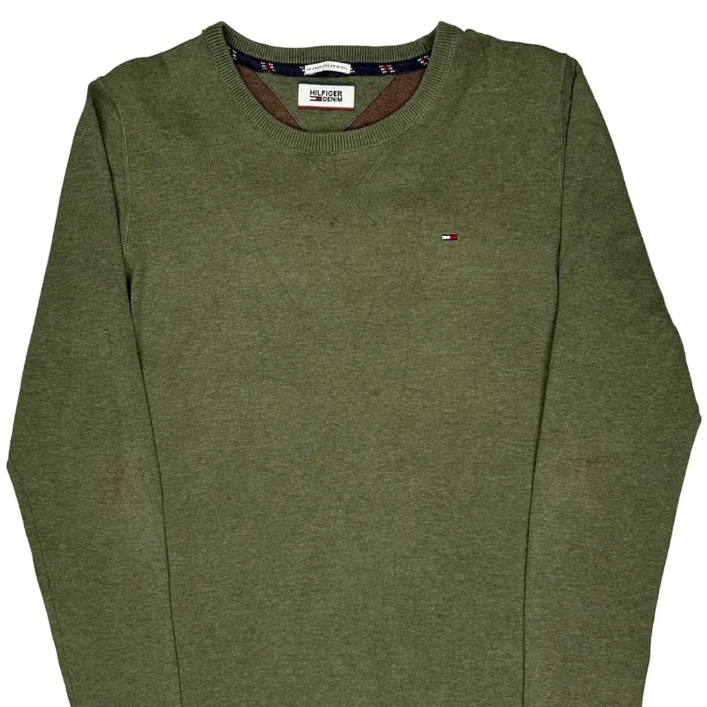 Tommy Hilfiger Jumper - Medium Green Cotton - Image 4