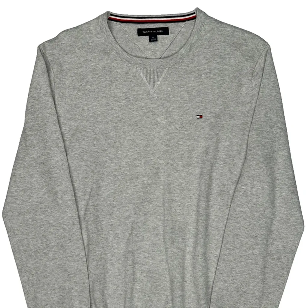 Tommy Hilfiger Jumper - Medium Grey Cotton - Image 4