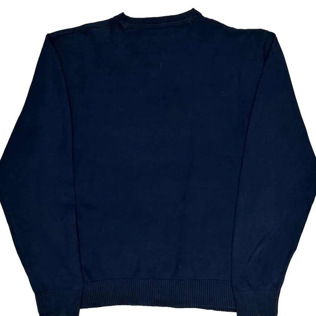 Tommy Hilfiger Jumper - Large Navy Cotton - Image 6