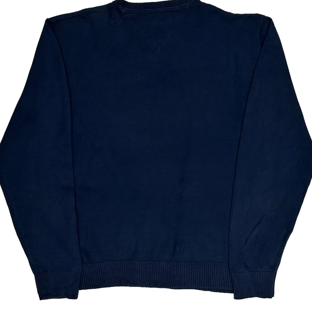 Tommy Hilfiger Jumper - Large Navy Cotton - Image 7