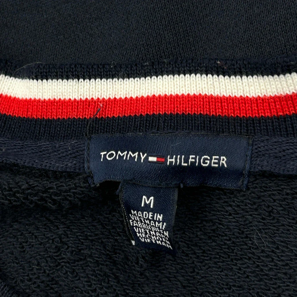 Tommy Hilfiger Striped Jumper - Medium Navy Cotton - Image 3