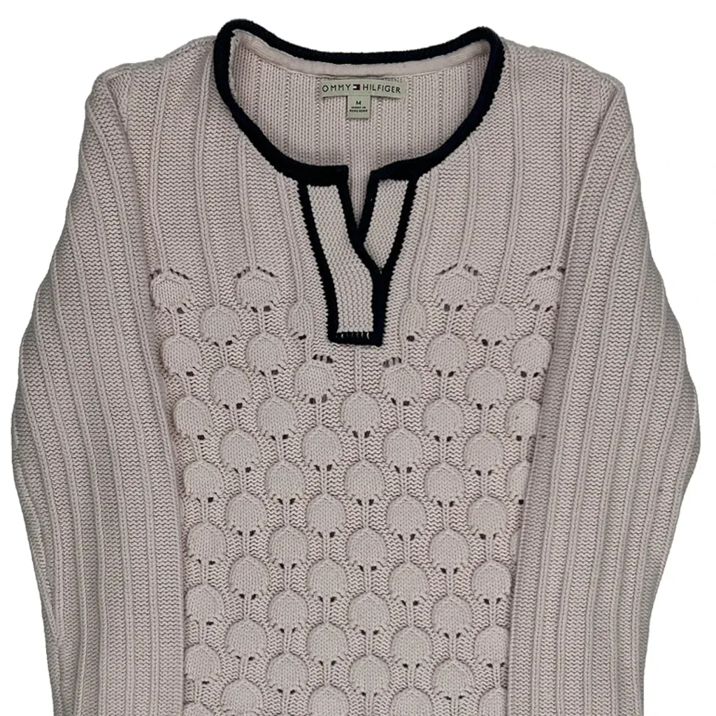 Tommy Hilfiger Jumper - Medium Pink Cotton - Image 5