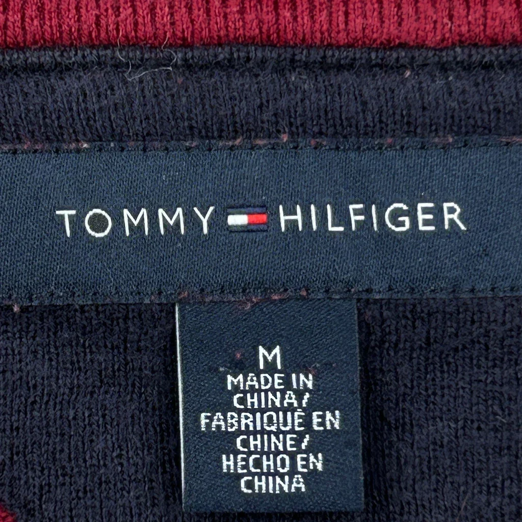 Tommy Hilfiger Jumper - Medium Red Cotton - Image 5