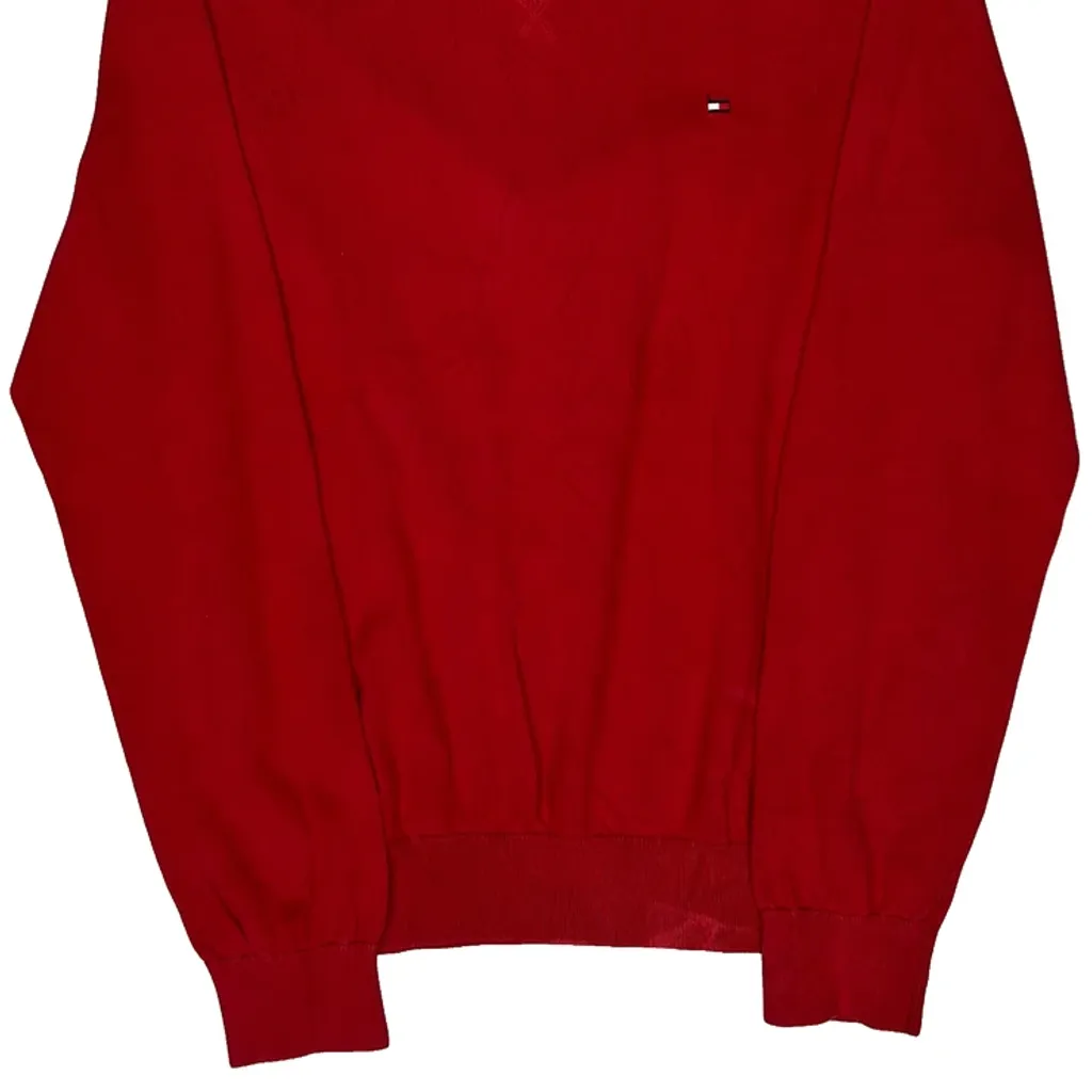 Tommy Hilfiger Jumper - Medium Red Cotton - Image 5