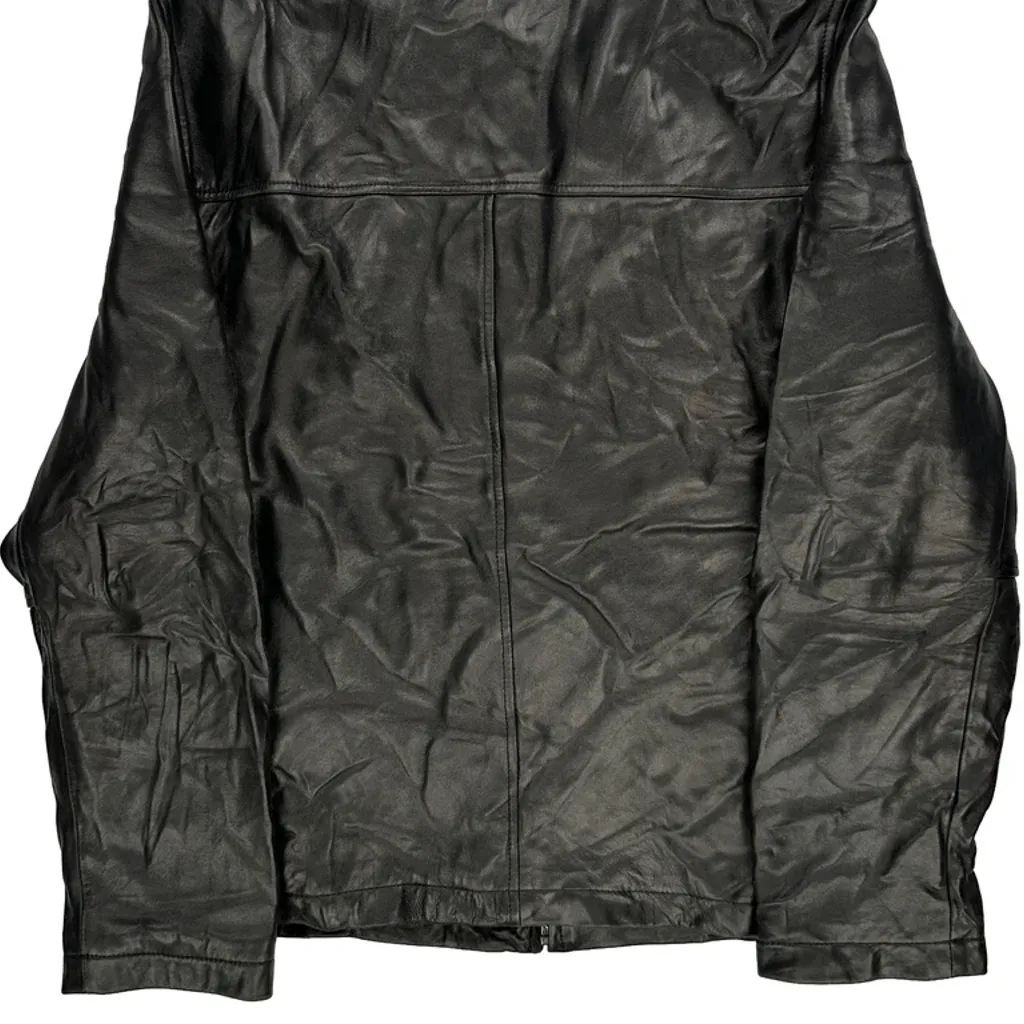 Tommy Hilfiger Leather Jacket - Large Black Leather - Image 7
