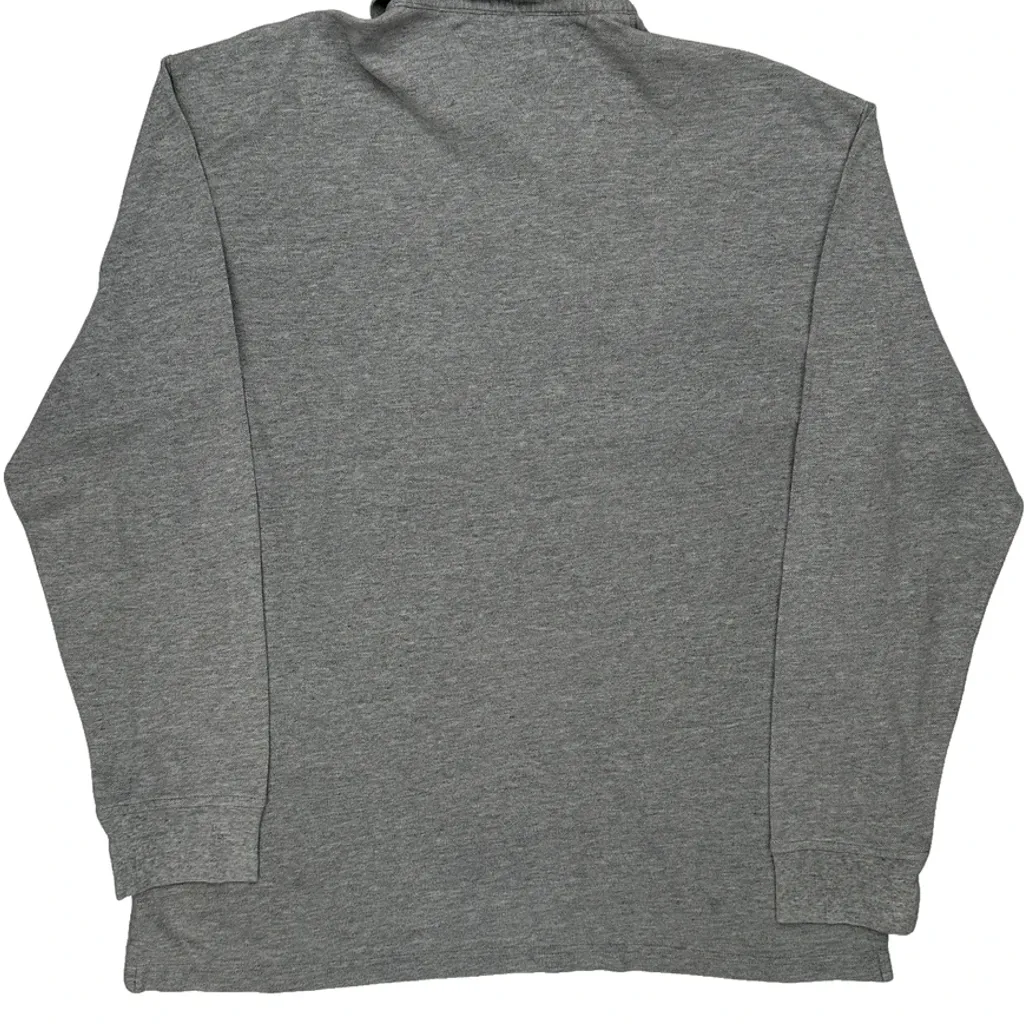 Tommy Hilfiger Long Sleeve Polo Shirt - Large Grey Cotton - Image 6