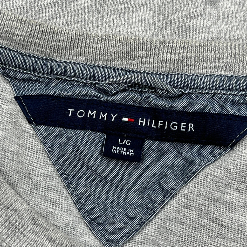 Tommy Hilfiger Long Sleeve T-Shirt - Large Gray Cotton - Image 3