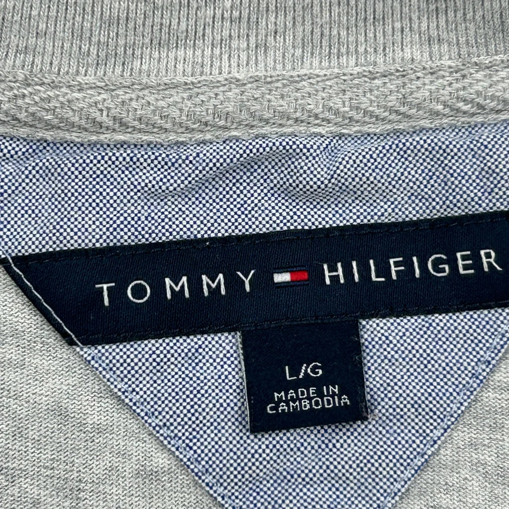 Tommy Hilfiger Long Sleeve T-Shirt - Large Grey Cotton - Image 3