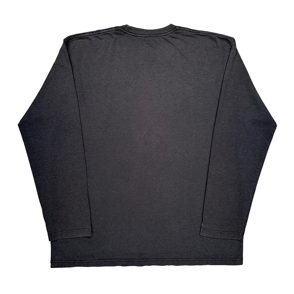 Tommy Hilfiger Spellout Long Sleeve T-Shirt - XL Grey Cotton - Image 2