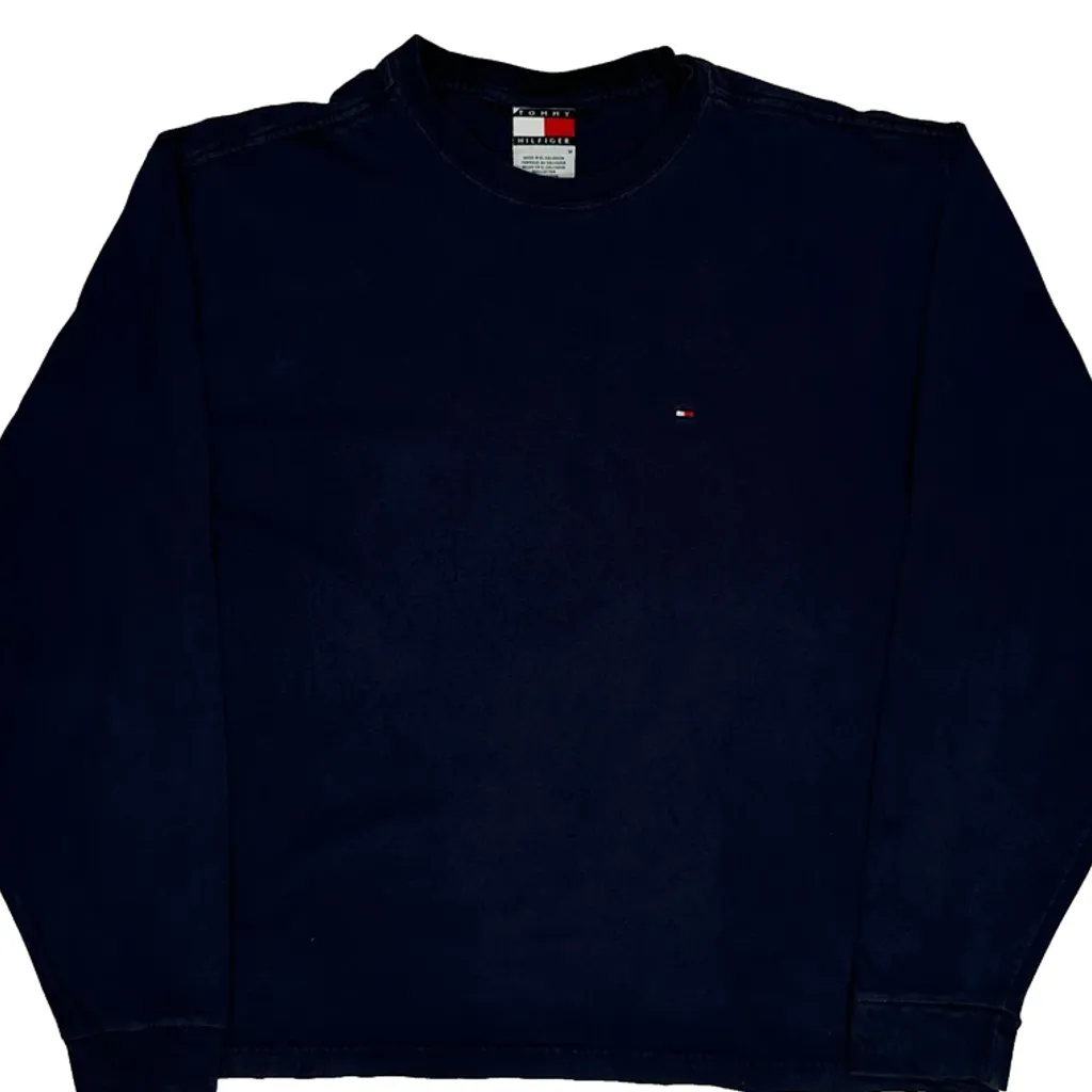 Tommy Hilfiger Long Sleeve T-Shirt - Medium Navy Cotton - Image 5