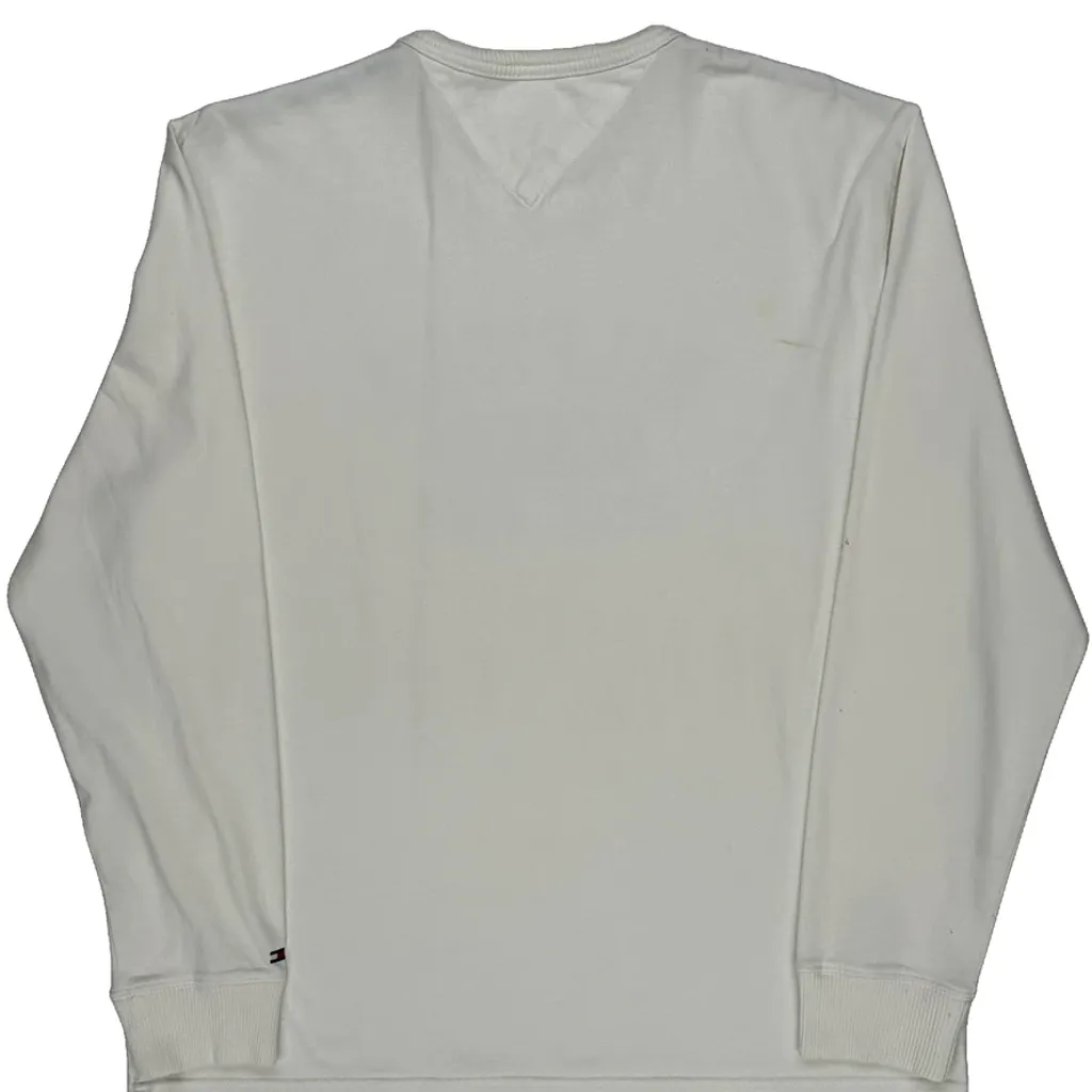 Tommy Hilfiger Long Sleeve T-Shirt - Large White Cotton - Image 6