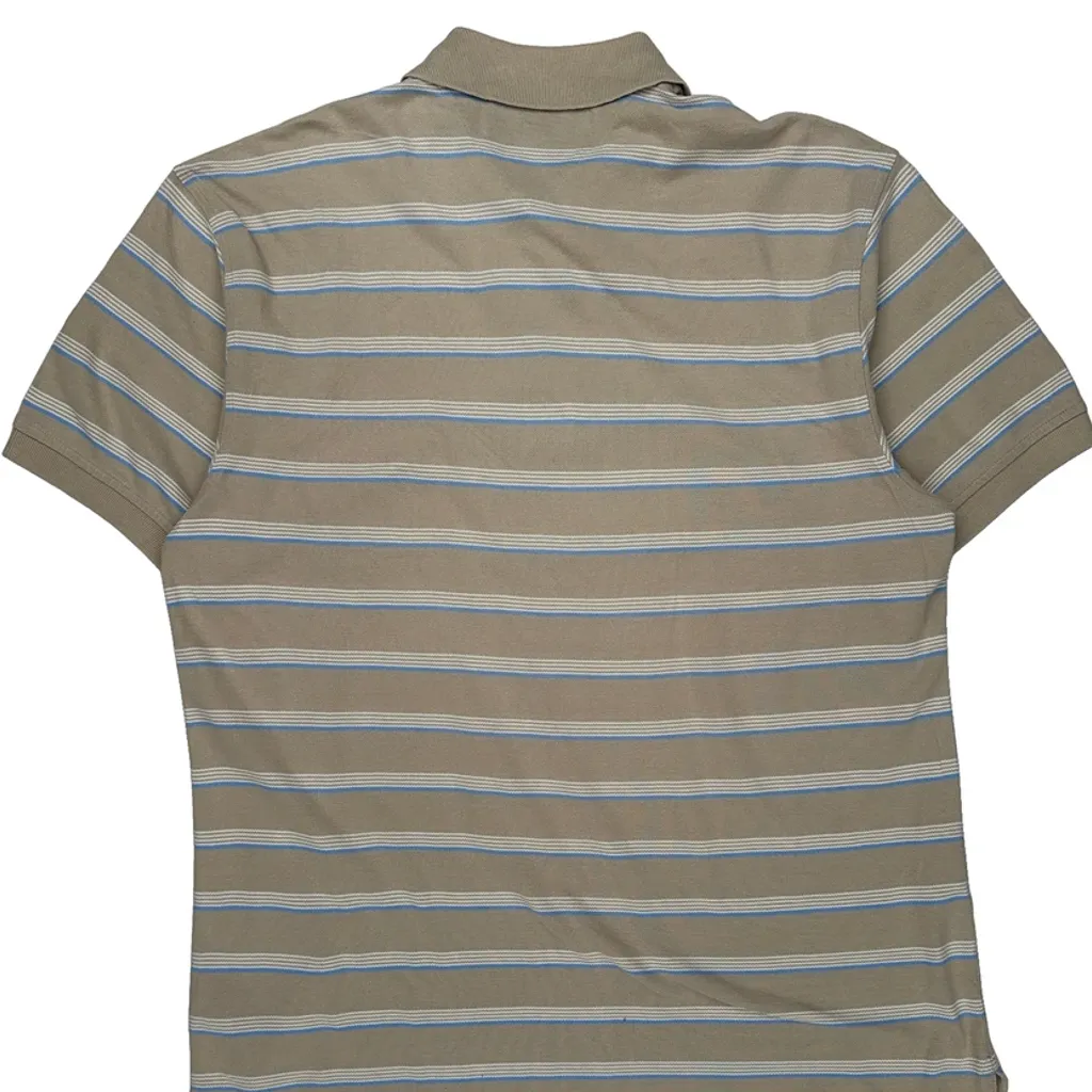 Tommy Hilfiger Striped Polo Shirt - XL Beige Cotton - Image 7