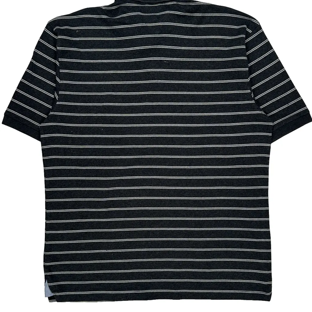 Tommy Hilfiger Striped Polo Shirt - Large Black Cotton - Image 7