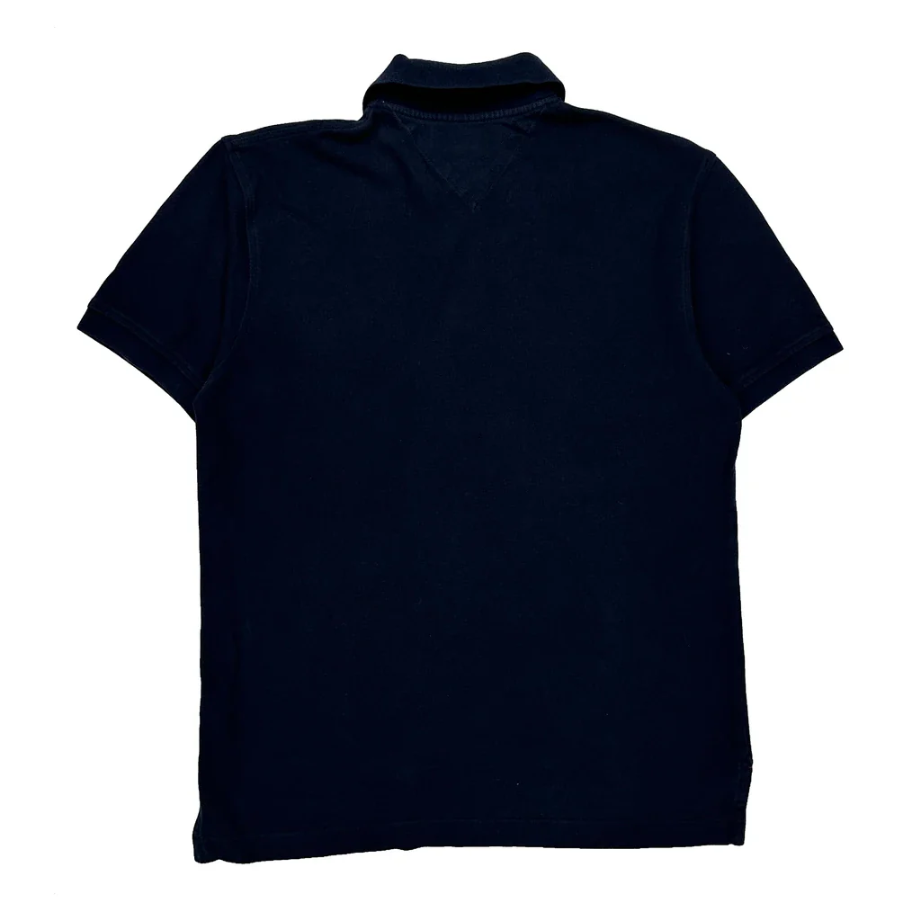 Tommy Hilfiger Slim Fit Polo Shirt - Large Black Cotton - Image 2