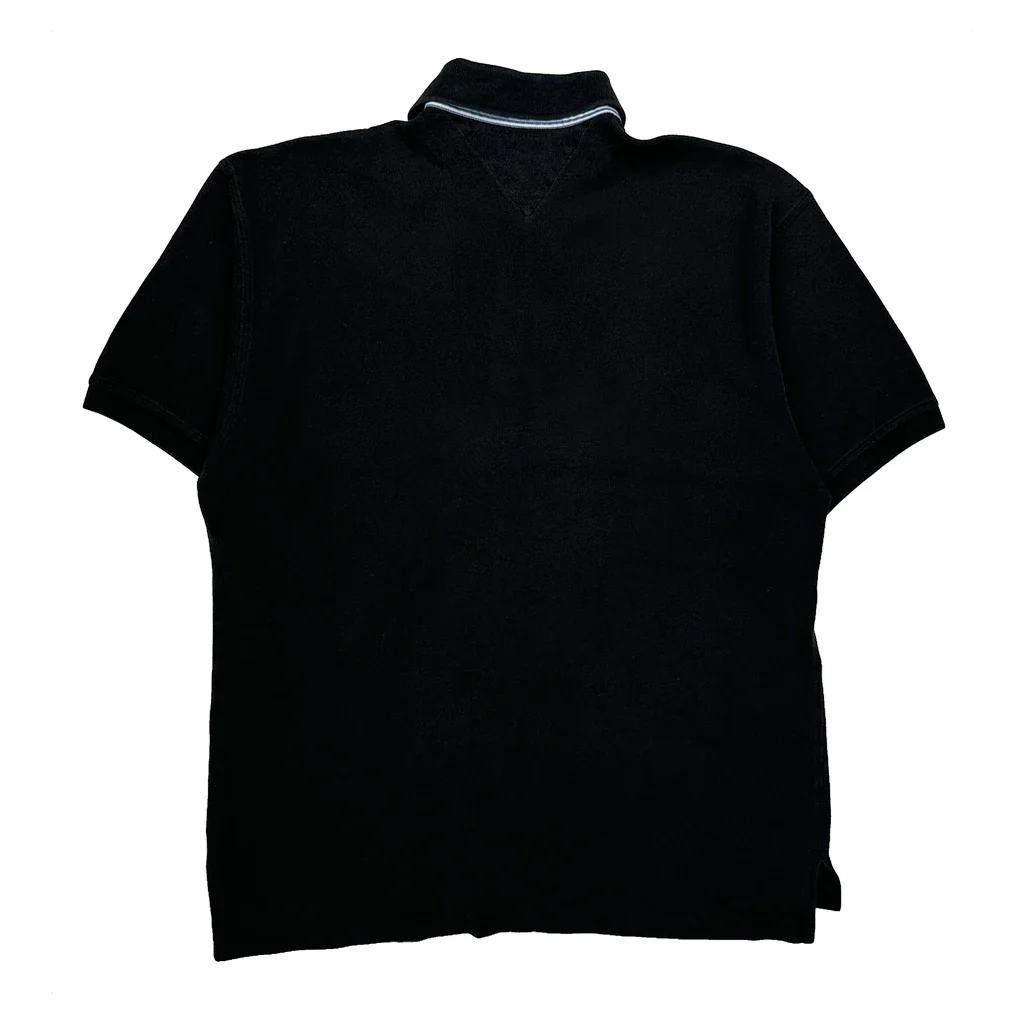 Tommy Hilfiger Polo Shirt - Large Black Cotton - Image 2