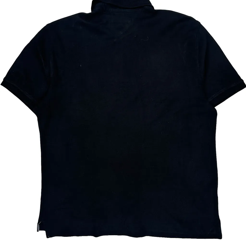 Tommy Hilfiger Polo Shirt - Large Black Cotton - Image 6