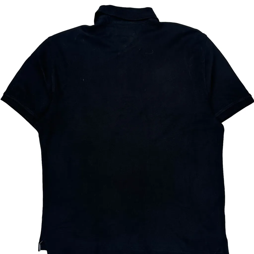 Tommy Hilfiger Polo Shirt - Large Black Cotton - Image 7