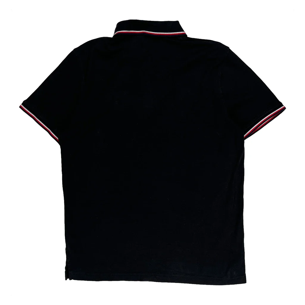 Tommy Hilfiger Polo Shirt - Large Black Cotton - Image 2
