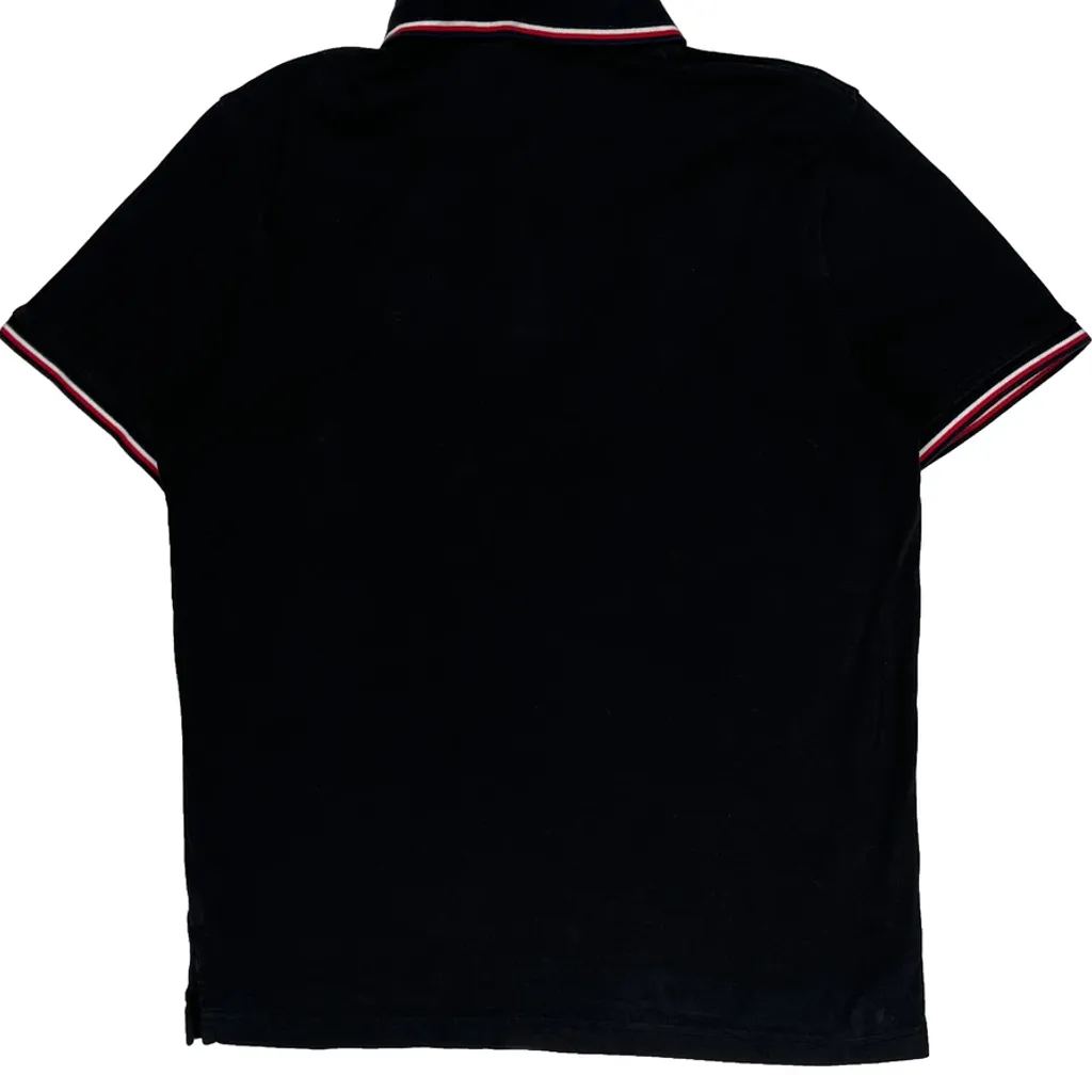 Tommy Hilfiger Polo Shirt - Large Black Cotton - Image 6