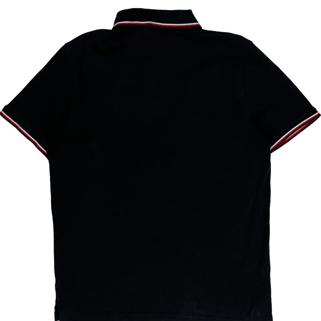 Tommy Hilfiger Polo Shirt - Large Black Cotton - Image 7