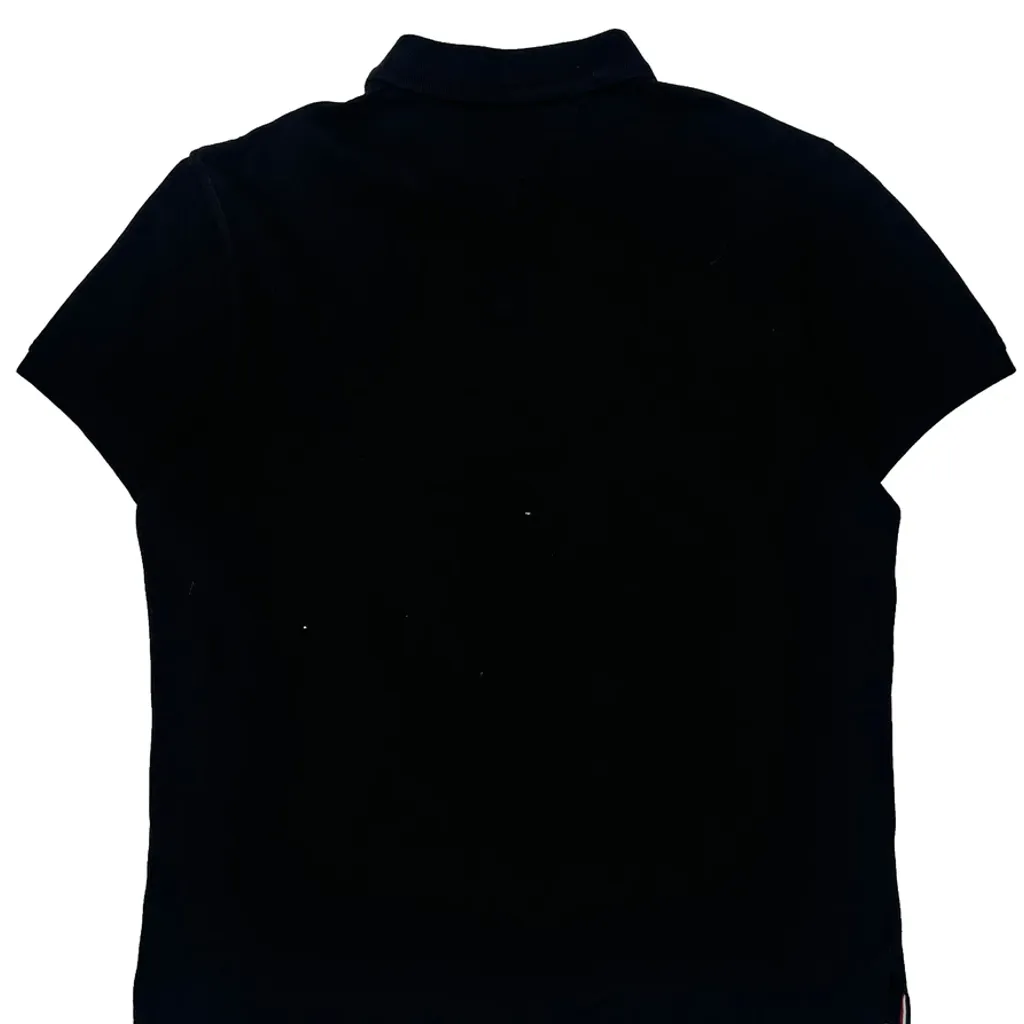 Tommy Hilfiger Polo Shirt - Medium Black Cotton - Image 6