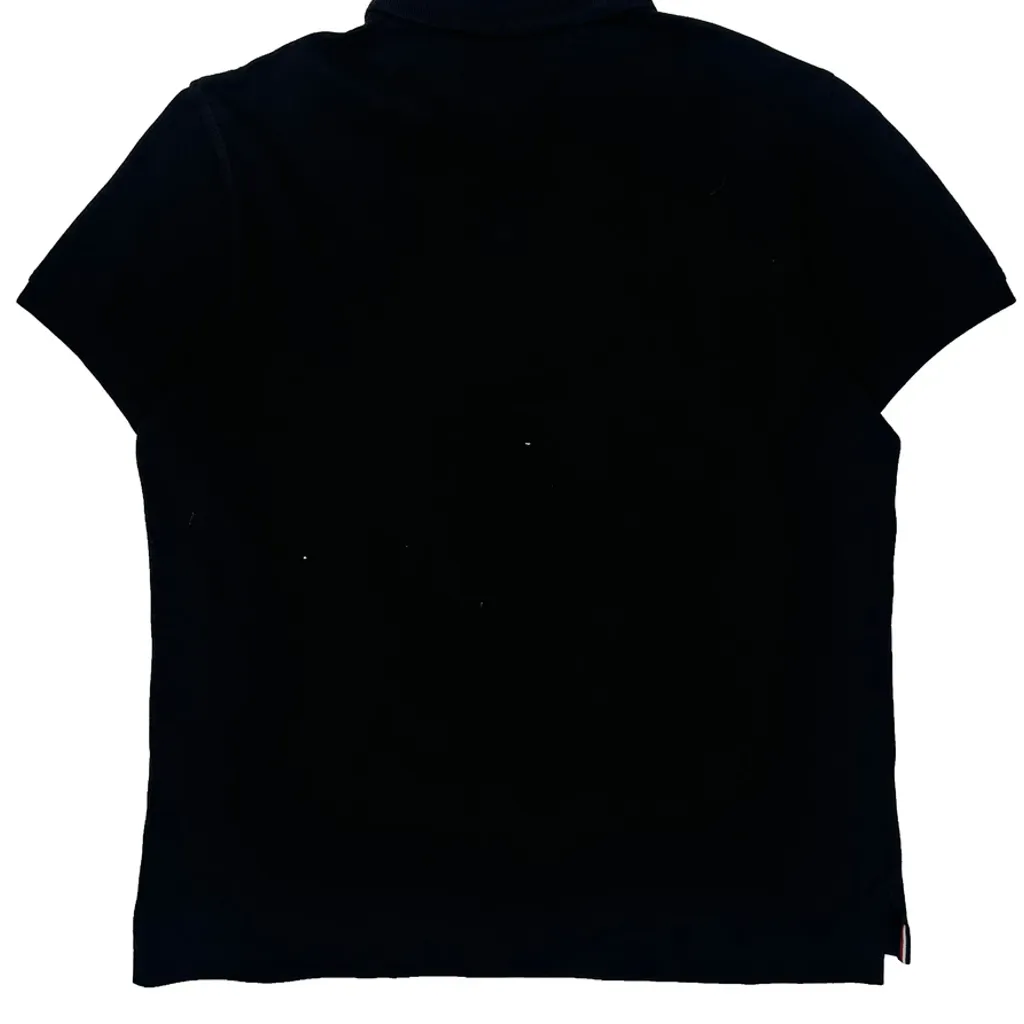 Tommy Hilfiger Polo Shirt - Medium Black Cotton - Image 7