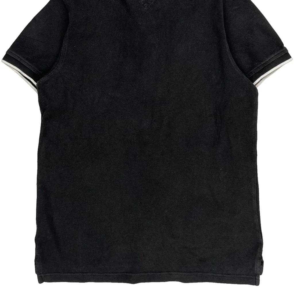 Tommy Hilfiger Slim Fit Polo Shirt - Medium Black Cotton - Image 7