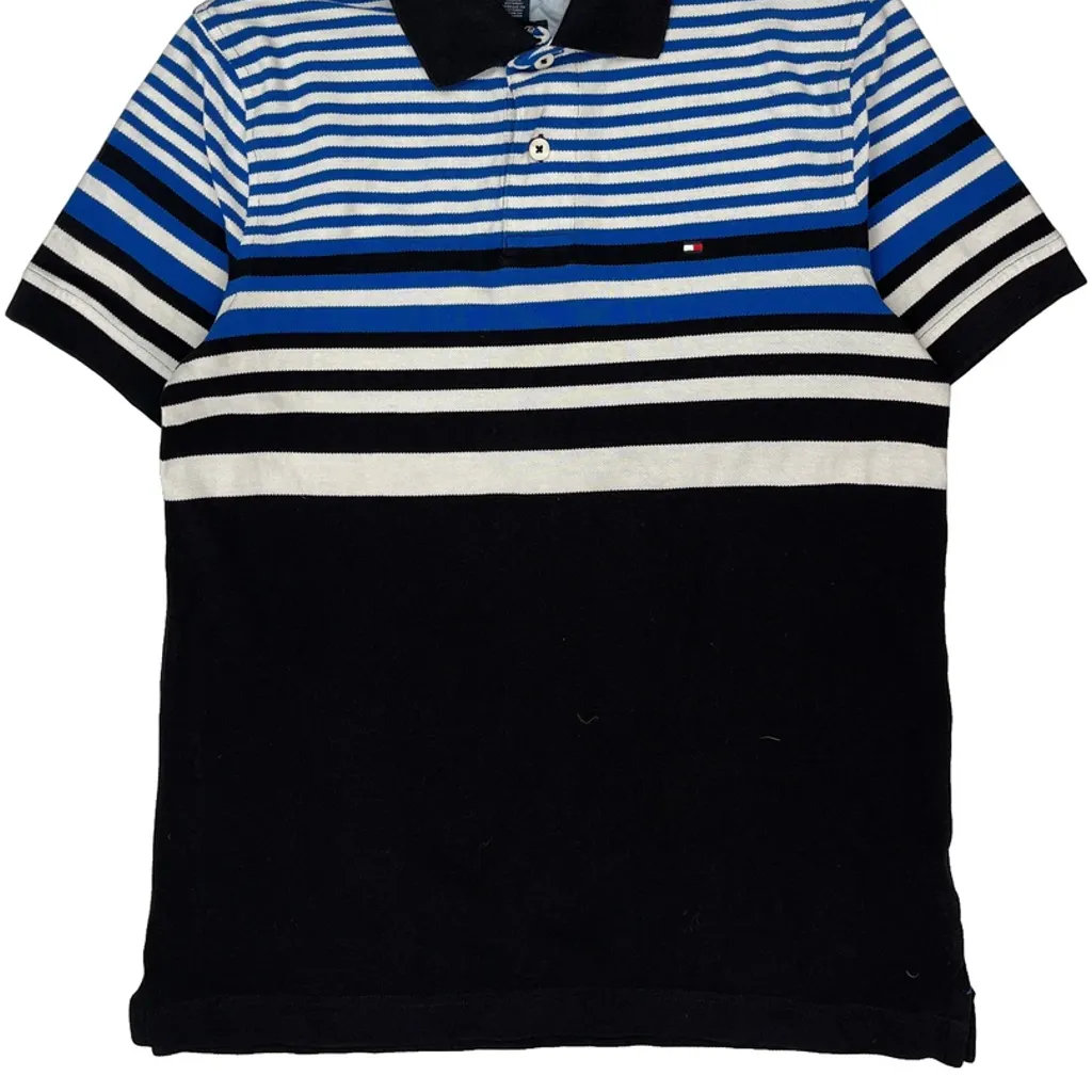 Tommy Hilfiger Slim Fit Polo Shirt - Medium Black Cotton - Image 4