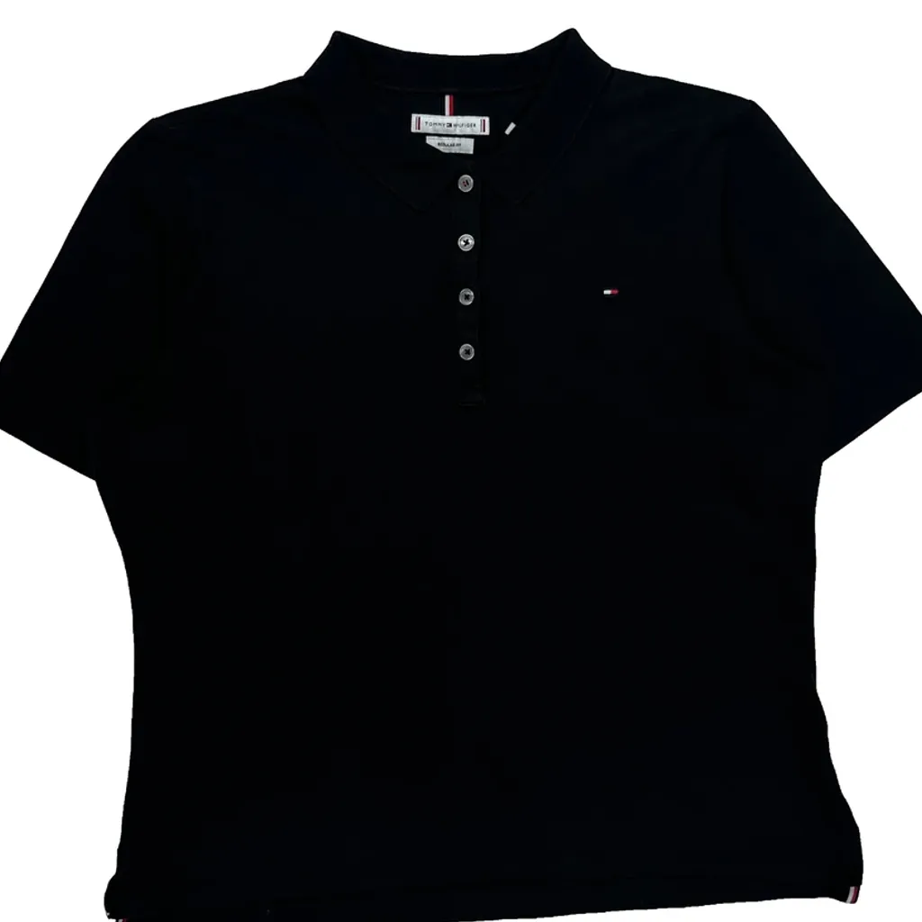 Tommy Hilfiger Polo Shirt - XL Black Cotton - Image 4