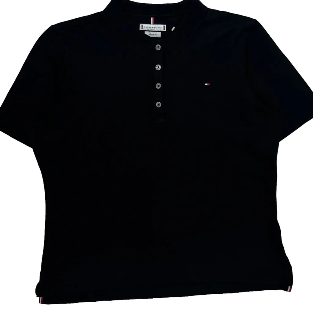 Tommy Hilfiger Polo Shirt - XL Black Cotton - Image 5