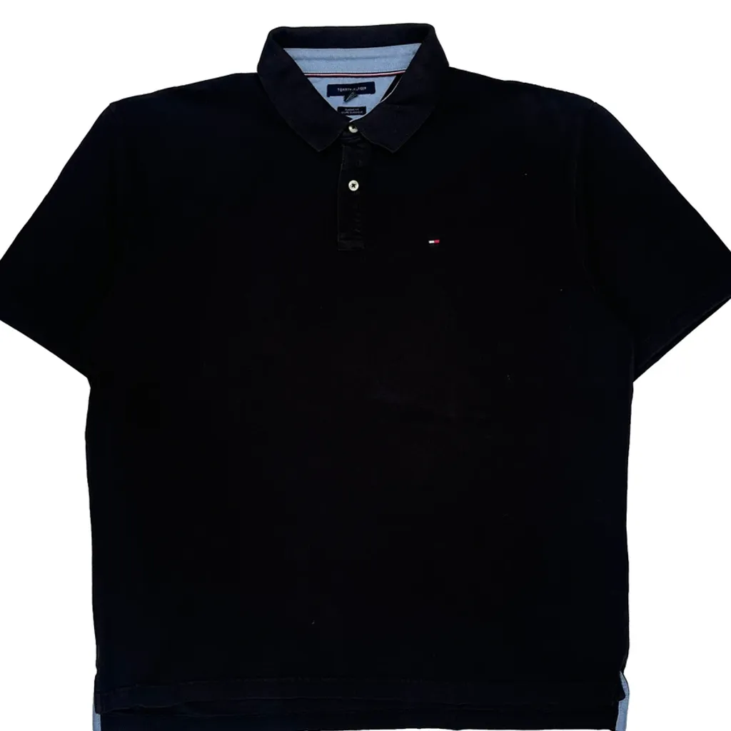 Tommy Hilfiger Polo Shirt - 2XL Black Cotton - Image 4