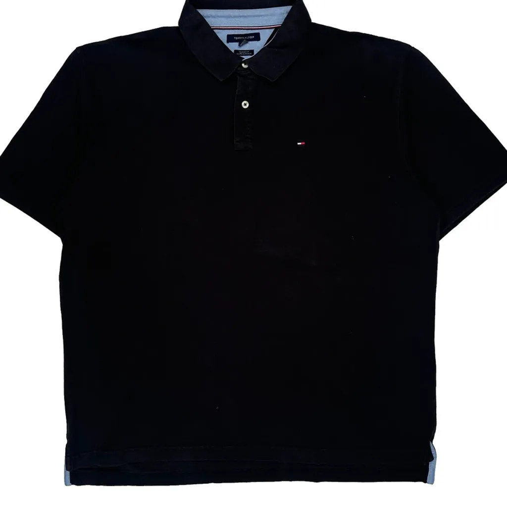 Tommy Hilfiger Polo Shirt - 2XL Black Cotton - Image 5