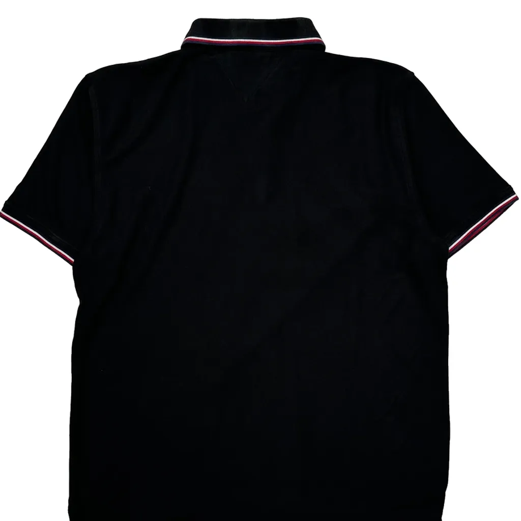 Tommy Hilfiger Polo Shirt - 2XL Black Cotton - Image 7